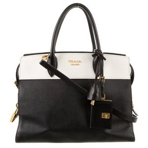 Prada Saffiano & City Calf Esplanade Tote